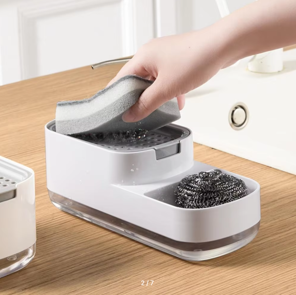 Automatic Liquid Soap Dispenser and Sponge Holder